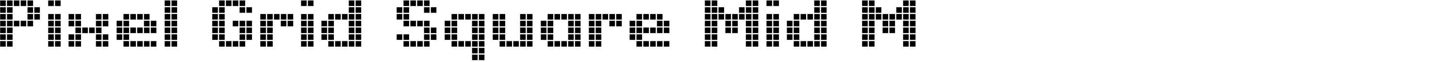Pixel Grid Square Mid M